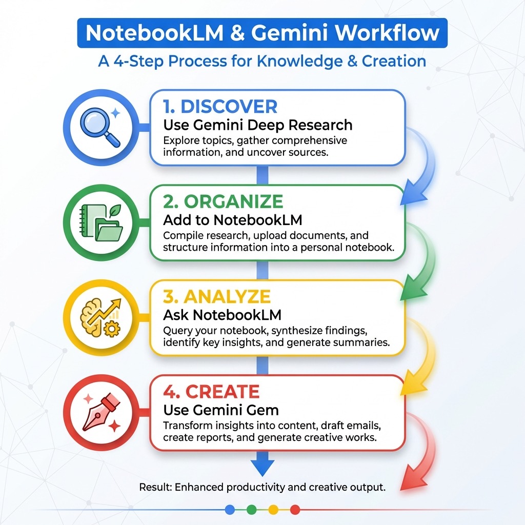 NotebookLM & Gemini Workflow