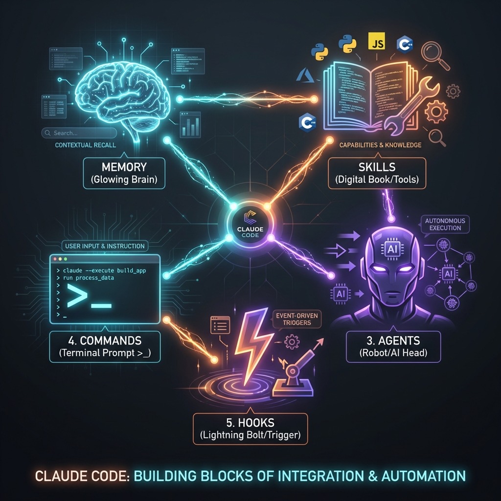 Claude Code Building Blocks Infographic
