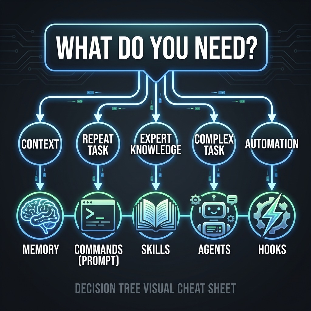 Claude Code Building Block Selection Cheatsheet