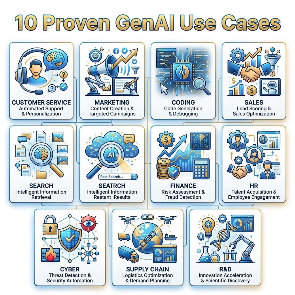 Top 10 GenAI Use Cases