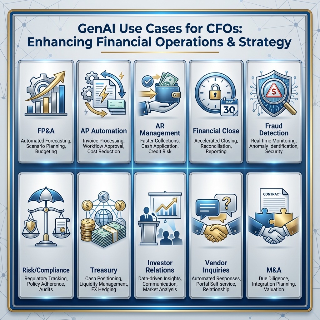 10 CFO GenAI Use Cases Grid
