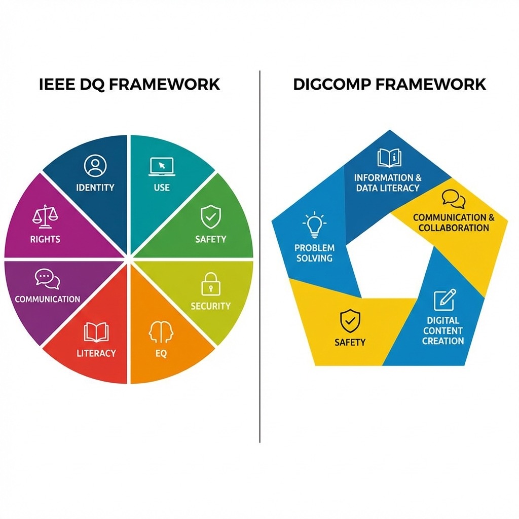 IEEE DQ vs DigComp Structure Comparison
