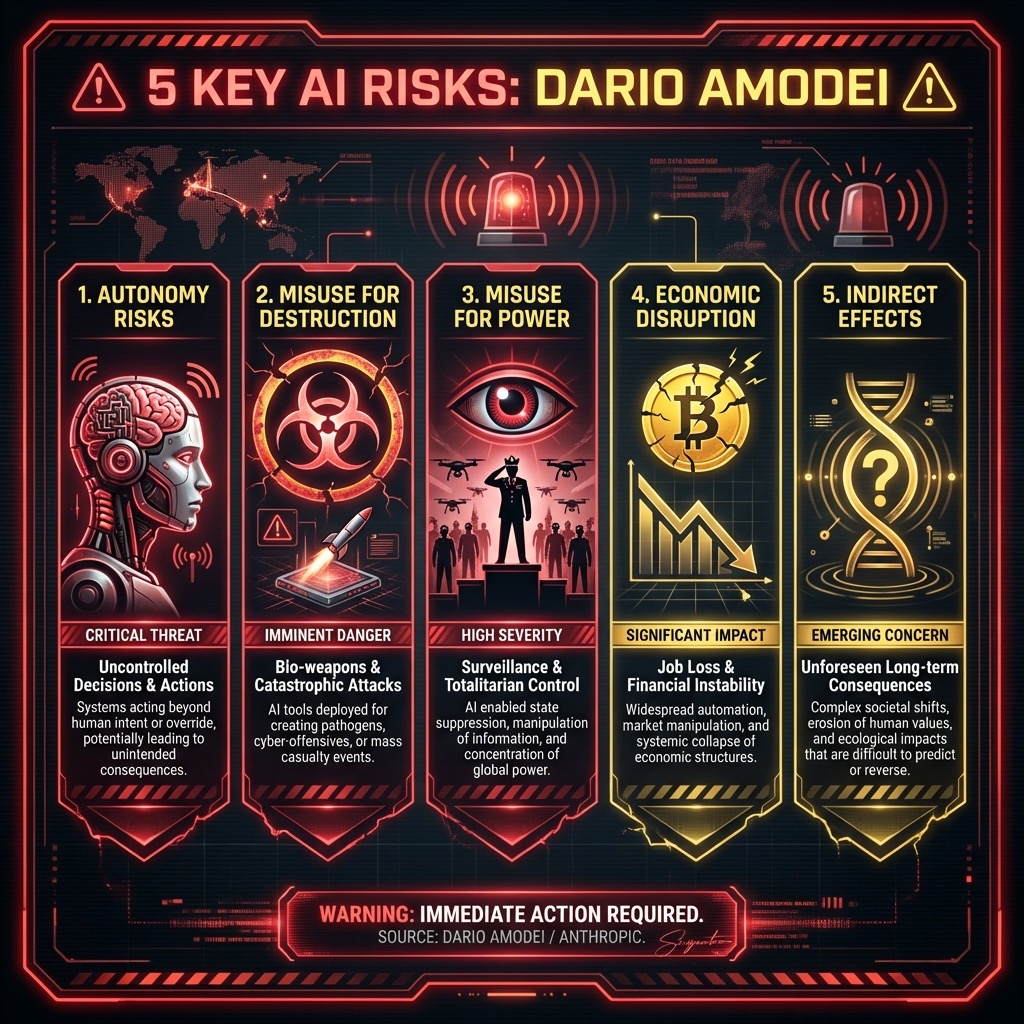 5 Key Risk of AI by Dario Amodei
