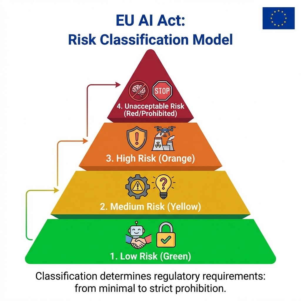 EU AI Act Risk Classification Pyramid