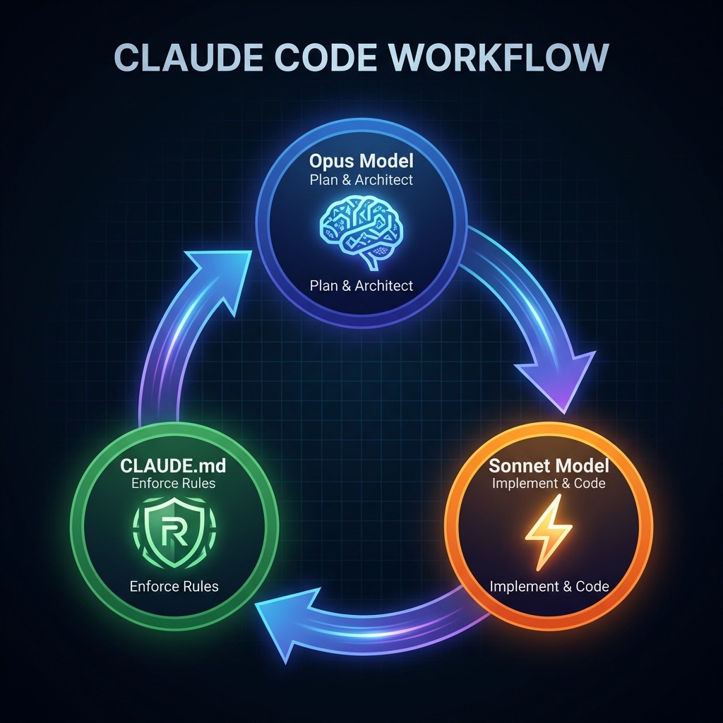 Claude Code Workflow Diagram