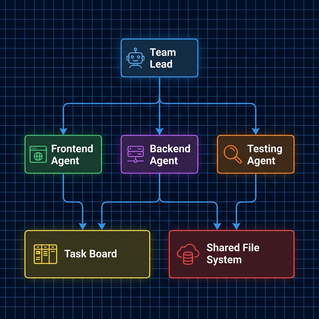 Claude Code Swarms Architecture Diagram