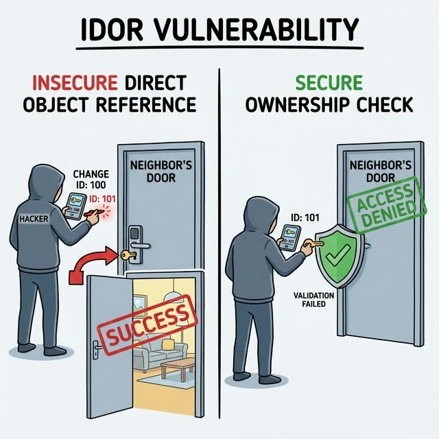 IDOR Vulnerability Concept