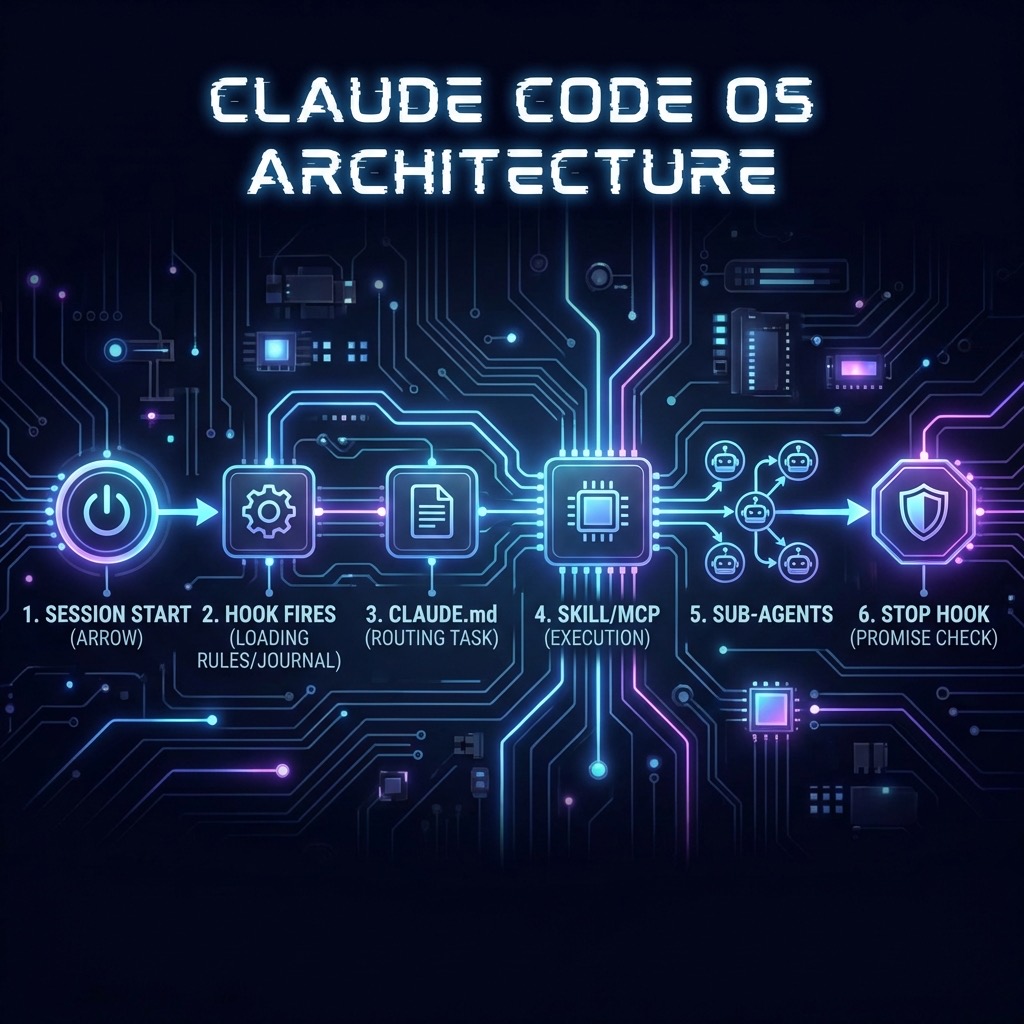 Claude Code OS Architecture Flow