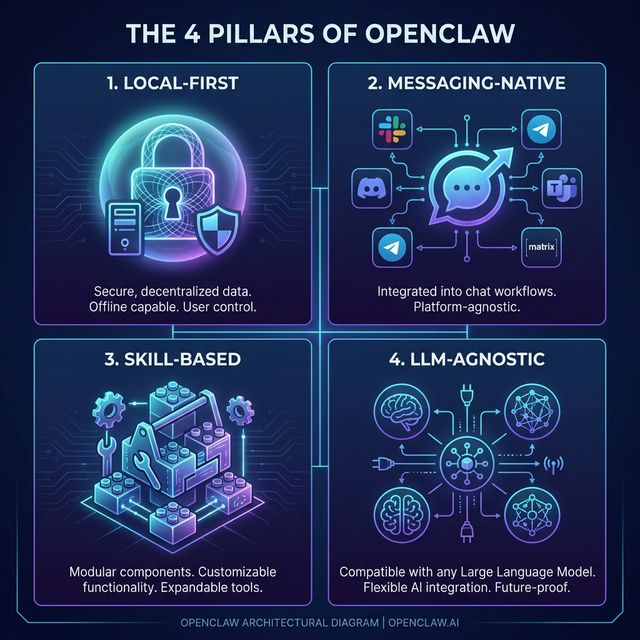 4 องค์ประกอบหลักที่เป็นหัวใจของ OpenClaw Framework