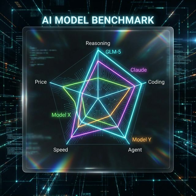 5-Dimension Model Evaluation Radar Chart